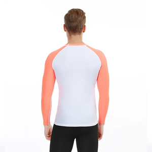 Rashguard de compression pour homme, extensible, imprimé par sublimation, élégant, col rond, manches longues, séchage rapide, respirant, UPF50+ - Product Image 6