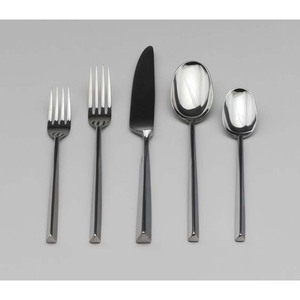 Cubiertos de acero inoxidable, mango de madera sencillo pulido con espejo plateado, gran necesidad - Product Image 4