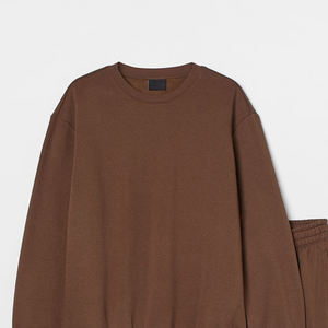 Sudadera mezclada de algodón de peso pesado de alta calidad personalizada al por mayor de forro polar en blanco para hombre - Product Image 6