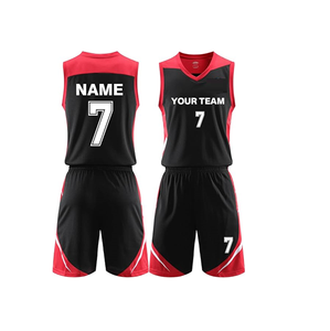 Maillot de basket-ball pour enfants, garçons, hommes, adultes - Uniforme de basket-ball personnalisé avec n'importe quel nom, numéro, logo d'équipe, fabriqué en polyester - Product Image 1