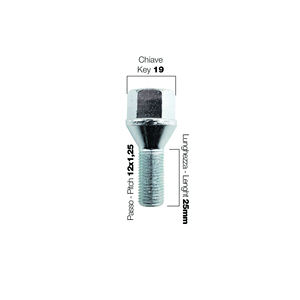 10 pernos ch.19 12x1.25 l.25mm - Product Image 2