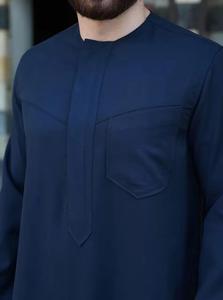 Thobe émirati haut de gamme blanc luxe Kandura traditionnel arabe porter élégant hommes Jubba doux et respirant moderne Ramadan Djellaba - Product Image 3