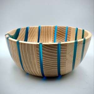 ผู้ขายที่ดีที่สุดของเราไม้มะม่วงและวัสดุเรซินโต๊ะชามคุณภาพสูงทรงกลมพร้อมเรซินสีเขียว - Product Image 3