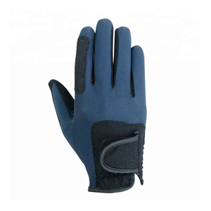 Gants d'équitation en cuir synthétique personnalisés pour hommes - Gants d'équitation professionnels anti-fissures Couleurs personnalisées Logo Service OEM - Product Image 4