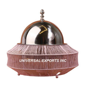 Diseño personalizado hecho a mano de lujo cazuela forma redonda nuevo Metal Hotpot calentador de alimentos con estilo clásico - Product Image 1