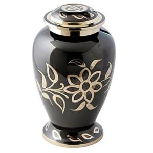 Urnes de crémation pour adultes en laiton artisanal indien accessoires funéraires urnes en métal avec une belle conception de gravure - Product Image 1