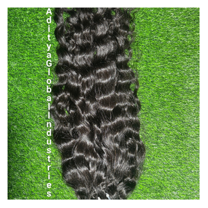 Cheveux en vrac Cheveux alignés avec cuticules bouclées naturelles Extension en vrac vierge humaine de qualité supérieure Cheveux alignés avec des cuticules brutes - Product Image 2