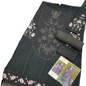 Zorro Georgette pesado bordado trabajo paquistaní Salwar colección de trajes - Product Image 1