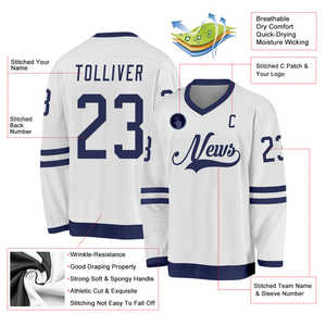 Custom <b>Stitched</b> Low MOQ Cheap Sublimation Ice Hockey Wear Uniform Custom Hockey Jersey OEM Service Available - Product Image 3