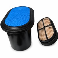 Kit de filtre à air (élément extérieur + élément intérieur) 32/925682 compatible avec la chargeuse-pelleteuse JCB 3CX 4CX, remplace P608533 AF26656 CP25150