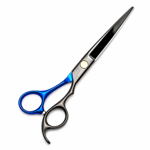 Ciseaux professionnels en acier inoxydable, lame droite, pointe acérée, poignée ronde, durables, pour droitiers, pour adultes - Product Image 1