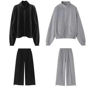 NEW Autumn Sports Set Men Sports <b>Cardigan</b> Jacket and Jogging Wide Leg Pants Fashion Loose Fishing 2-piece Sets Unisex Tracksuits - Product Image 3