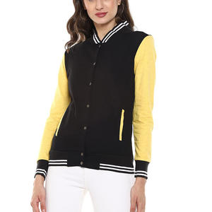 New Style Thermal Wool Women Varsity <b>Jacket</b> Custom Clothing Fashion Streetwear Crop Baseball Bomber HipHop <b>Jacket</b> Leather Sleeve - Product Image 5