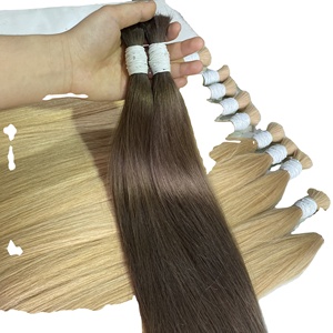 Extensiones de Cabello Humano Vietnamita Super Double Drawn, Cabello Virgen de Primera Calidad en Paquetes con Encaje - Product Image 4