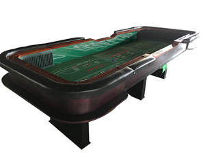 High Quality Customisable Logo High-End Mahjong Gambling <b>Table</b> Heavy <b>Craps</b> <b>Table</b> with <b>Felt</b> Design Pattern Colours for Casino Use - Product Image 5