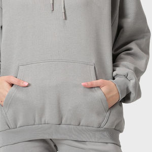 OEM Logo personnalisé imprimé 100% coton décontracté solide sweats à capuche tricotés pour les femmes hiver pull à capuche Streetwear automne essentiel - Product Image 6