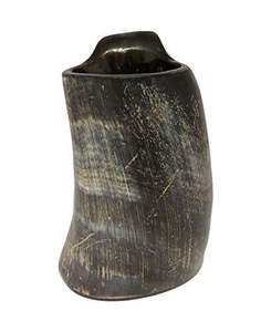 Tasse de corne à boire Viking naturelle de haute qualité tasse de Noël personnalisée drôle pour la maison hôtel restaurant et fête - Product Image 1