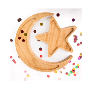 Bandeja de Madera Personalizada de Excelente Calidad, Juego de Bandejas de Madera Pintadas con Forma de Luna y Estrella, Ecológicas, al Mejor Precio - Product Image 6