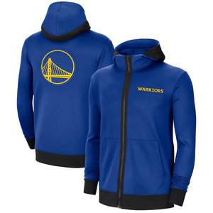 Sudadera con capucha negra con cremallera completa, logotipo de equipo de baloncesto, chaqueta tipo pullover con estampado trasero, corte regular, informal, primavera, anti-UV - Product Image 4