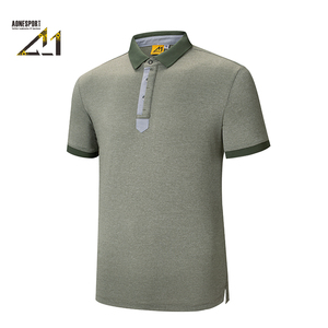 เสื้อโปโลผู้ชาย A-1 ผ้าเนื้อนิ่ม แห้งเร็ว ระบายอากาศได้ดี ยืดหยุ่น สวมใส่สบาย สไตล์กอล์ฟ ทรงปกติ ผ้าถัก - Product Image 3