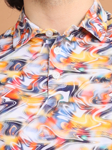 เสื้อโปโลฮาวายสีพื้นลำลองสำหรับผู้ชาย2025ฤดูร้อนกระดุมเม็ดเดียวพิมพ์ลายดิจิตอลระบายอากาศป้องกันการยับ - Product Image 3