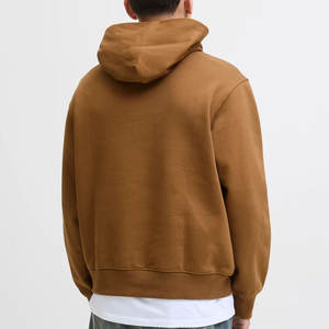 Wholesale OEM Custom Logo Winter Heavy 100% Cotton Oversized Hoodie Men's Sweatshirts Designer Solid Color Hoodie For Brand Logo - Product Image 2