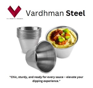 Premium Quality Wholesale Stainless Steel <b>Dipping</b> Sauce Cup, Metal <b>dipping</b> sauce cup, Steel <b>dipping</b> cup, Metallic sauce bowl - Product Image 2