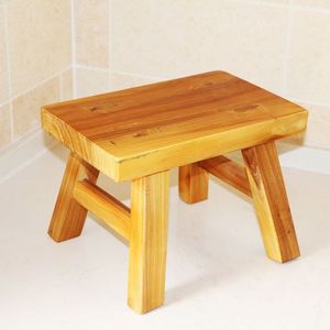<span class=keywords><strong>Tabouret</strong></span> en bois massif traditionnel en gros, petit <span class=keywords><strong>tabouret</strong></span> bas nostalgique pour enfants, banc de lavage et de danse pour l'entrée de la maison - Product Image 5