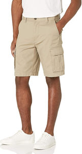 Hot Summer 6-Pocket Cargo Shorts for <b>Men</b> Cotton <b>Jeans</b> with Pattern Decoration Casual Canvas Pants for Gym & Outdoor Use - Product Image 2