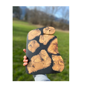 Bois naturel résine époxy meilleure qualité servir plateau de fromage cuisine restauration produits de Offre Spéciale qualité standard - Product Image 6