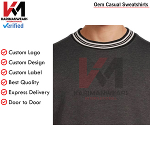 Sweat polaire pour hommes de qualité supérieure pull en coton doux pull court Streetwear haut manches longues couleur unie coupe ample à capuche - Product Image 5
