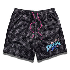 Pantalones cortos transpirables de malla de alta calidad para hombre, pantalones cortos de malla con logotipo personalizado100 % poliéster, pantalones cortos de gimnasio sublimados - Product Image 5