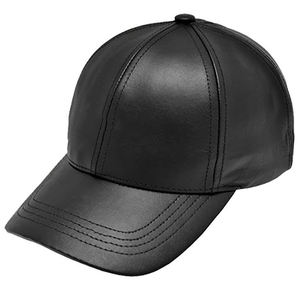 Gorro de Cuero de Alta Calidad en Oferta, Diseño Personalizado, Gorras de Cuero Genuino de Empresas, Cómodo Gorro de Cuero de Venta Caliente - Product Image 1