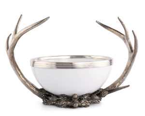 Bols ronds faits à la main en laiton AK avec support en bois de cerf dans des bols attrayants multi-finis pour accents de vaisselle/ustensiles de cuisine - Product Image 2