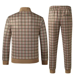 Chaud hommes épais polaire à capuche ensemble empilé pantalon évasé deux pièces hiver Streetwear mode tenue décontractée à la mode haut à capuche - Product Image 3