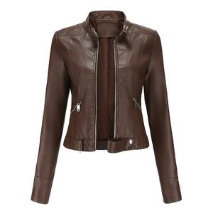Vente en gros de vestes en cuir à manches longues pour femmes blouson d'hiver vêtements de fête et de travail décontractés veste d'extérieur habillée de voyage - Product Image 3
