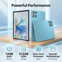 Tablet Profesional de 11 Pulgadas 5G para Negocios, Android 15, Octa Core, 12GB RAM, 512GB ROM, Doble SIM, WiFi, con Lápiz Óptico