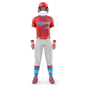 Gradiente personalizado béisbol Softball Jersey transpirable suave sublimación deporte uniforme impreso Logo jóvenes adultos tamaños liso - Product Image 3