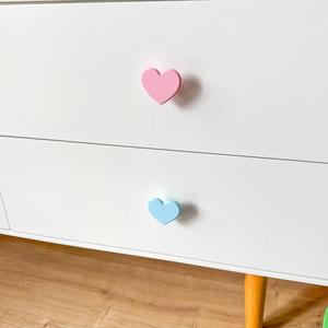 Las perillas de cajón con forma de corazón de resina hechas a mano iluminan sus muebles con diseños personalizados para cada habitación, hogar hecho a mano de La India - Product Image 2