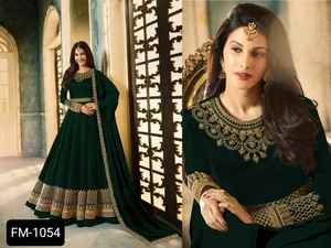 Ropa india y pakistaní Heavy Rangoli con bordado de trabajo de codificación Anarkali Vestidos para funciones de boda y Festival - Product Image 5