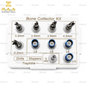 Kit Eléctrico de Recolección Ósea Dental, Fabricante de Chips, Tapón para Taladro, Implante, Juego de 10 Piezas R.A.A. INTERNATIONAL RAA-124 Certificado CE Clase - Product Image 4