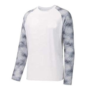 Chemises de pêche personnalisées à imprimé camouflage pour hommes Chemises de pêche à manches longues style raglan Upf50 + Chemises de pêche BASSE quantité minimale de commande - Product Image 6