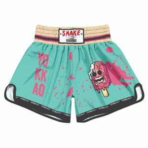 Shorts d'entraînement de boxe Muay Thai MMA en gros, extensibles, légers, personnalisables, 100% polyester, sublimation - Product Image 3