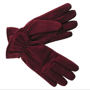 Gants en cuir noir pour femmes Technologie d'écran tactile Conception de point de fouet d'hiver Style uni-Pakistan direct pour une utilisation en extérieur - Product Image 1
