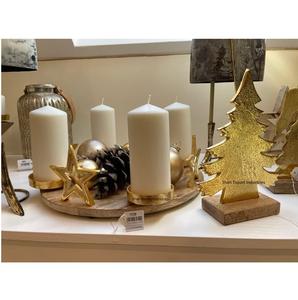 Portavelas de árbol de Navidad plateado de aluminio de alta calidad con Base de madera para decoración del hogar y Navidad - Product Image 6