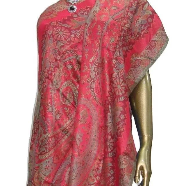 100% Viscose Jacquard Sjaals Aangepaste Ontwerpen Geproduceerd Onder Hoge Kwaliteitscontrole Vrouwen Mode Gemaakt In India Mumbai Exporteur