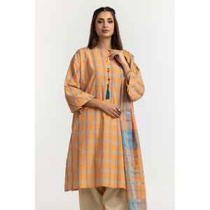 Conjunto de Blusa y Dupatta para Mujer con Adornos de Hilo de Algodón Teñido, Modelo IPS-24-145 - Product Image 2