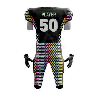 Uniforme de Fútbol Americano Premium para Hombre, Transpirable, Talla Grande, Manga Corta, 100% Poliéster, Diseñado para Juegos y Entrenamiento - Product Image 3