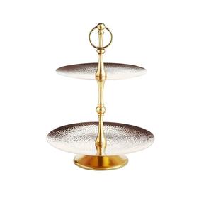 Présentoir à gâteau 3 pièces Supports à gâteau ronds en métal pour table à dessert Supports à gâteau en métal doré Présentoir à dessert Plateau à cupcakes pour mariage - Product Image 4