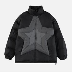 Men's Premium Quality Solid <b>Zip</b> <b>up</b> Oversize Puffer Jacket Winter Warm Custom Quilted Waterproof High Quality Down Jackets - Product Image 4